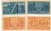 Zerbst Gutschein der Gemeinde 25 u. 50 Pfennig -