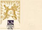 Deutschland Drittes Reich, Deutsches Reich AK Propaganda Ansichtskarte 11.1.42 Tag der Briefmarke 1942 , Ersttag, Karlsruhe Baden -