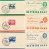 Deutschland Drittes Reich, Deutsches Reich 3 Karten mit Sonderstempel IAA Berlin Satz Deutsche Bank ESST Berlin 1939 -