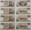 Argentinien 10 Pesos, 3* 50 Pesos Banknote -