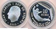 Deutschland BRD, Spanien Medaille, 925er Silber, 10 Euro WM 2006, 2003 Juan Carlos -