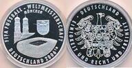 Deutschland BRD Medaille, 925er Silber FIFA WM Stadion, München Fußball -