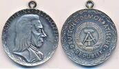 Deutschland DDR Medaille Pestalozzi , Schweizer Pädagoge und Erzieher -