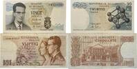 Belgien/Belgium 20,50 Francs Royaume de Belgique, Tresorerie-Treasury (Belgium), 2 Banknoten Lot -
