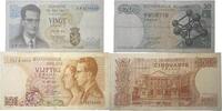Belgien/Belgium 20,50 Francs Royaume de Belgique, Tresorerie, 2 Banknoten Lot -