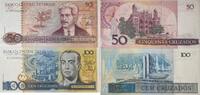 Brasilien 50,100 Cruzados Banknoten 2 Stück Lot, Banco Central do Brasil -