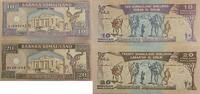 Somalia 10, 20 Schilling Banknote -