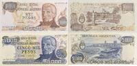 Argentinien 1000, 5000 Pesos Banknote -