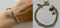 Silberarmband 925er Sterling Silber mit Charm Anhängern Silberschmuck -