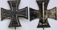 Deutschland Kaiserreich Orden Abzeichen I.WK Militaria EK I, Eisernes Kreuz 1.Klasse mit Hersteller KO -