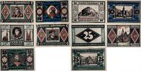 Deutschland, Deutsches Reich 3 x 25, 2 x 50 Pfennig 5 x Notgeldschein, Stadt Breslau -