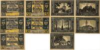 Deutschland, Deutsches Reich 1,1.5 Mark, 25,50,75 Pfennig 5 x Notgeldschein, Stadt Grünberg -
