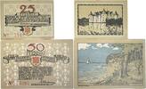 Deutschland, Deutsches Reich 25,50 Pfennig 2 x Notgeldschein, Stadt Glücksburg -