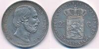 Niederlande-Königreich 2 1/2 Gulden Wilhelm III. 1849-1890. -