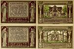 Deutschland, Deutsches Reich 50,75 Pfennig 2 x Notgeldschein, Stadt Heisterbach, Rheinland -