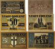 Deutschland, Deutsches Reich 25,50,50 Pfennig 3 x Notgeldschein, Stadt Coblenz, Rheinland -