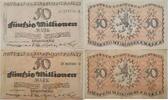 Deutschland, Deutsches Reich 2* 50 Millionen Mark Großnotgeld, Kreisgemeinde Pfalz, Speyer, Rheinland-Pfalz, 2 Stück lot -