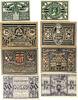 Deutschland, Deutsches Reich 10, 25, 2 x 50 Pfennig 4 x Notgeldschein, Stadt Paderborn, Nordrhein-Westfalen -