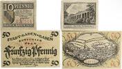 Deutschland, Deutsches Reich 10,50 Pfennig 2 x Notgeldschein, Stadt Baden-Baden, Baden Württemberg -