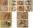 Deutschland, Deutsches Reich 2 x 10, 2 x 25, 2 x 50 Pfennig 6 x Notgeldschein, Reutergeld, Zarrentin, Penzlin, Mecklenburg -