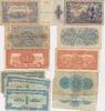 Österreich 1 2 10 Schilling 50 Groschen Geldschein Banknote 6 Stück Allierte Militärbehörde -