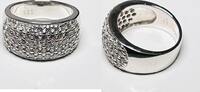  Silberschmuck 925er Silber Silberring mit weißem Stein, Silberring getr... 22.54 £  +  8.67 £ shipping