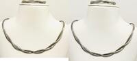 Silberschmuck 835er Silber Italienische Chain Halskette und Armband, Silber set -