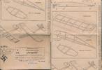 III.Reich NSFK-Bauplan Nr. 3 Einheits-Segelflugmodell Jungvolk -