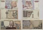 Italien 2* 1000, 2000 Lire Banknoten 3 Stück lot -