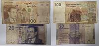 Marokko 150 Dirhams 2x Banknote, Mohammed VI, 50 + 100 Dirhams -