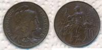Frankreich 10 Centimes Typ Dupuis -