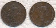 Frankreich 10 Centimes Typ Dupuis -