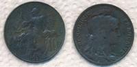 Frankreich 10 Centimes Typ Dupuis -