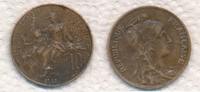 Frankreich 10 Centimes Typ Dupuis -