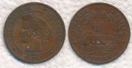 Frankreich 10 Centimes Typ Ceres, Paris -