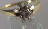 Eleganter Brillant Goldring 585 Gold Ring 0,25 ct Goldschmuck -