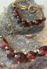 Wunderschöne Granatkette 333er Gold - Granat Kette - Goldkette Goldschmuck -