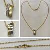 Elegante Goldcollier mit Brillanten 585er Gold 0,15 ct- Goldkette -