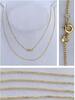 Feine lange Goldkette Collier 750er Gold Kette Goldschmuck Goldcollier 60 cm -