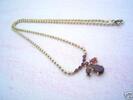 Granat Goldkette Kette 333er Gold Collier Gelbgold -