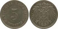 Deutschland, 5 Pfennig, 1908D, gr. Adler, *445* vz 4.33 £  +  13.00 £ shipping