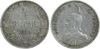 Deutsch Ostafrika, 1/4 Rupie, 1910, Wilhelm II., *499* ss- 27.74 £  +  11.27 £ shipping