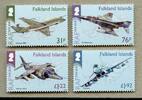 Briefmarken Falklandinseln 2018 Royal Air Force RAF Flugzeuge Luftwaffe 1365-1368 MNH  1365-1368 