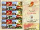 Briefmarken Indien India Comics Cartoons Löwe Tiere INDIPEX Kleinbogen MNH -