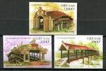 Briefmarken Vietnam Brücken Bridges Architektur 3608-3610 Ungezähnt Imperf MNH -