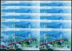 Briefmarken China PRC 2023-11 Brücken Bridges Flüsse Rivers Architektur Block 283 MNH -