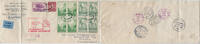Briefmarken Katapult USA Reko-Brief NY Warnsdorf Sudetenland Catapult H 190 a / 2340 -