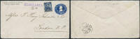 Briefmarken Westindiendienst HAPAG USA Puerto Rico Dampfer Hungaria Ganzsache London/75 -