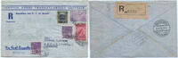 Briefmarken Zeppelin Brasilien 2. SAF Reko-Brief Rio Lorch F´hafen Si 144 A / 2528 -