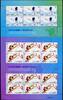 Briefmarken China PRC 2013-19 Sportspiele Sport Sportgymnastik Fechten 4509-4510 Bögen MNH -